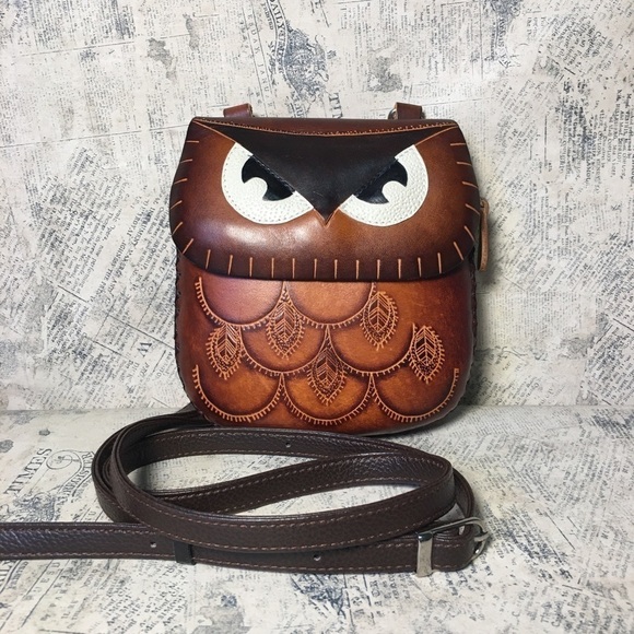 OWL HANDBAG - Leather by Wild Wings - Picture 2 of 9